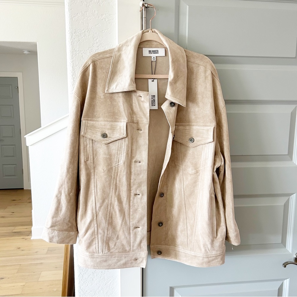 NWT Anthropologie BB Dakota Faux Suede Jacket - Picture 3 of 6